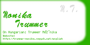monika trummer business card